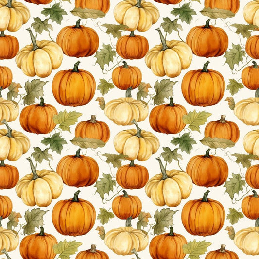 The Pumpkin Patch Pattern 3 Quilting Cotton Fabric