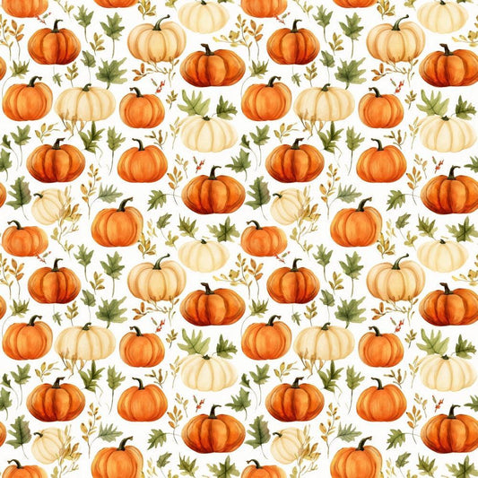 The Pumpkin Patch Pattern 10 Quilting Cotton Fabric