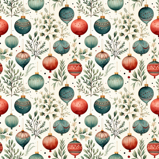 Christmastime Pattern 5 Quilting Cotton Fabric