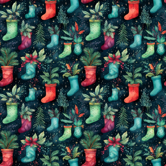 Christmastime Pattern 12 Quilting Cotton Fabric