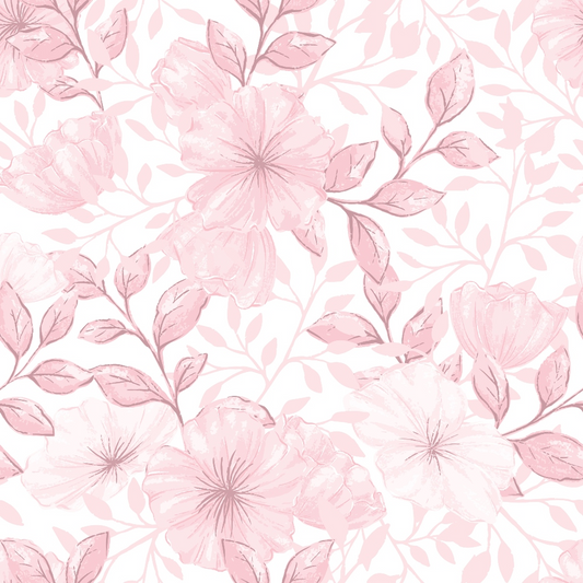 Country Flowers Pattern 32 Quilting Cotton Fabric