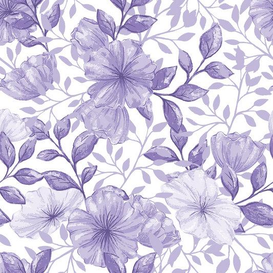 Country Flowers Pattern 46 Quilting Cotton Fabric