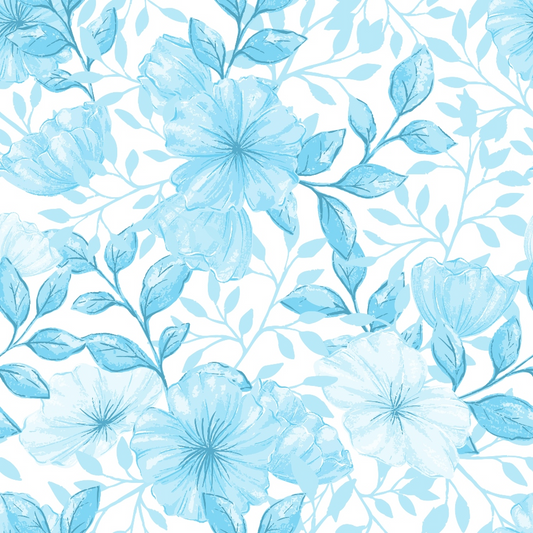Country Flowers Pattern 60 Quilting Cotton Fabric