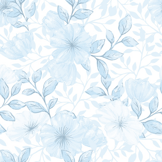 Country Flowers Pattern 61 Quilting Cotton Fabric