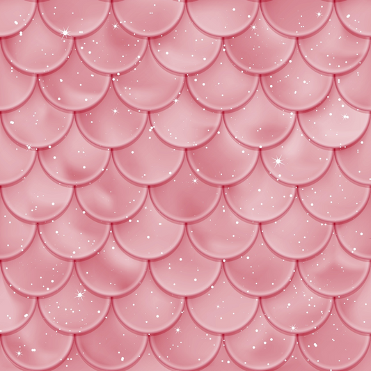 Mermaid Scales Pattern 25 Quilting Cotton Fabric