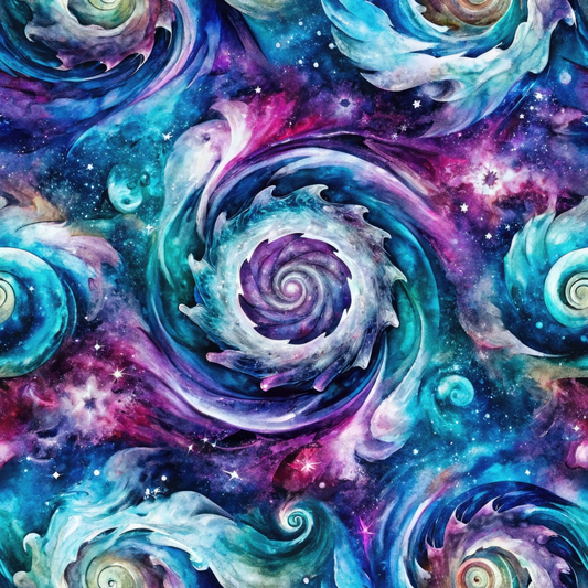 Cosmic Swirls Pattern 4 Quilting Cotton Fabric