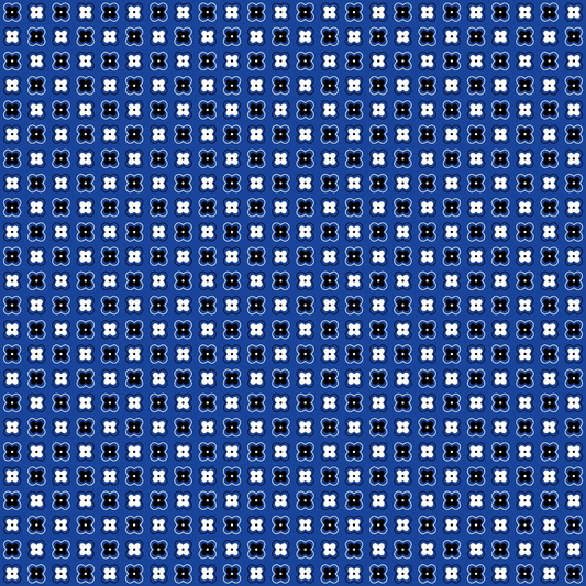 Blue Bandana Pattern 4 Quilting Cotton Fabric