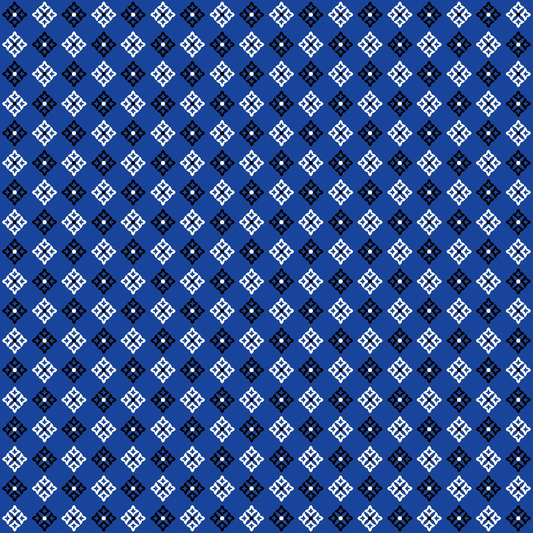 Blue Bandana Pattern 5 Quilting Cotton Fabric
