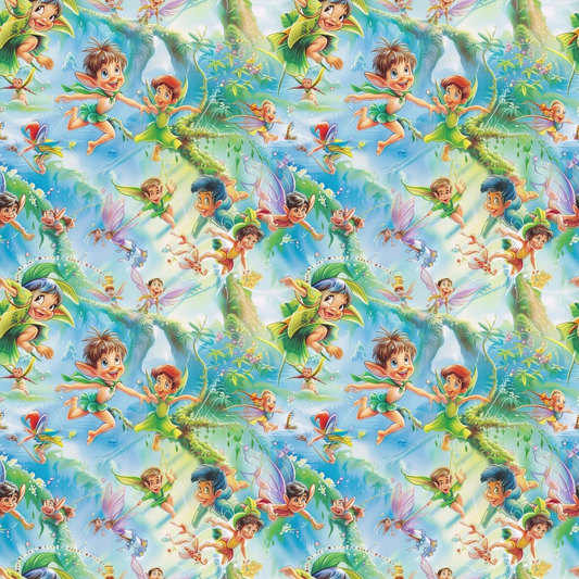 Fairies in the Forest Pattern 3 Quilting Cotton Fabric
