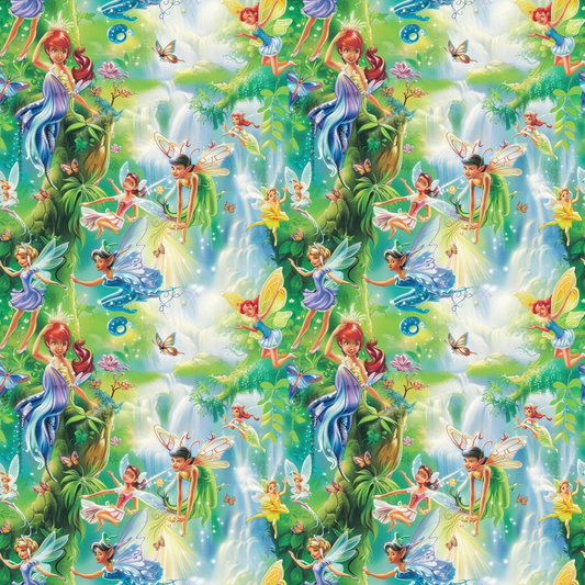 Fairies in the Forest Pattern 6 Quilting Cotton Fabric