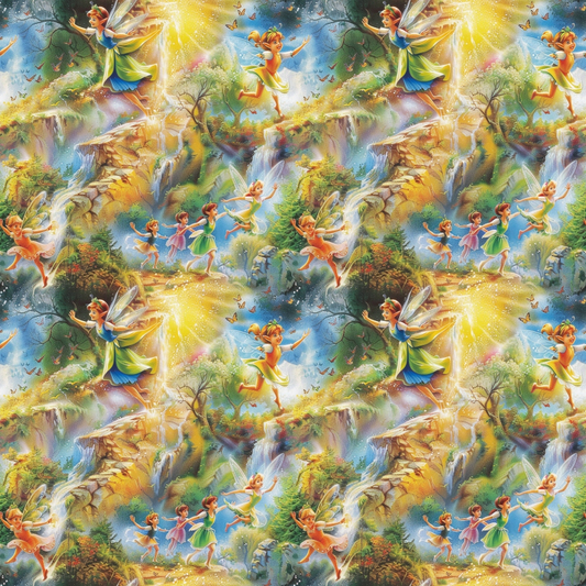 Fairies in the Forest Pattern 11 Quilting Cotton Fabric