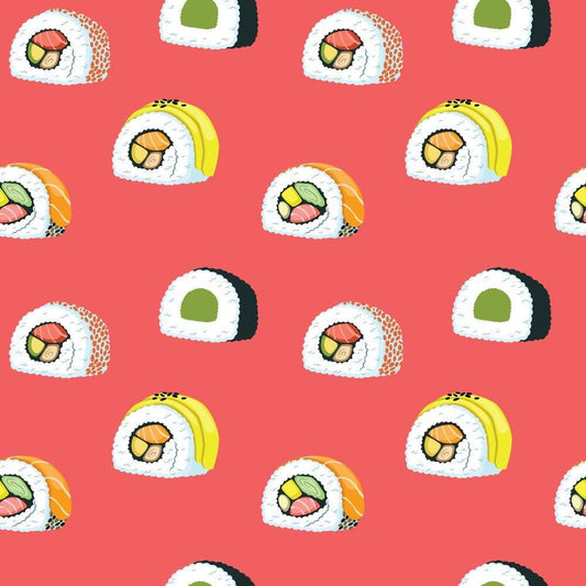 My Favorite Sushi Pattern 1 Quilting Cotton Fabric