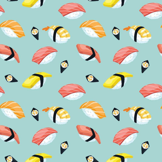 My Favorite Sushi Pattern 3 Quilting Cotton Fabric