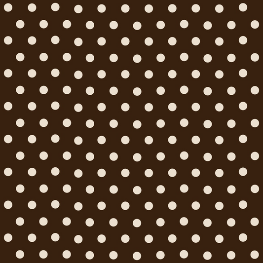 Handdrawn Coffee Brown Pattern 2 Quilting Cotton Fabric