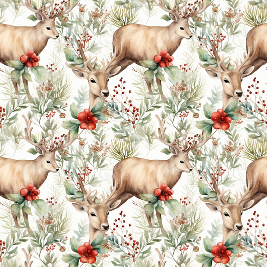 Christmastime Pattern 23 Quilting Cotton Fabric