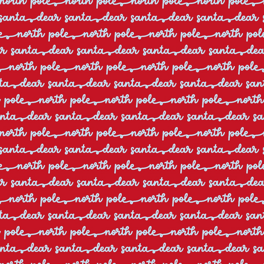 Letters to Santa Pattern 9 Quilting Cotton Fabric
