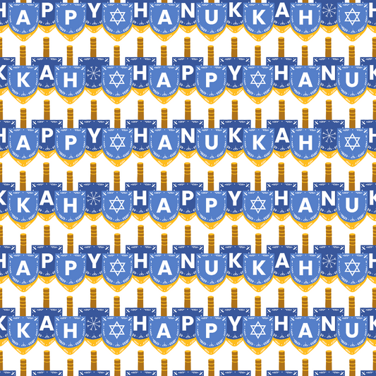 Happy Festival of Lights Pattern 8 White Quilting Cotton Fabric
