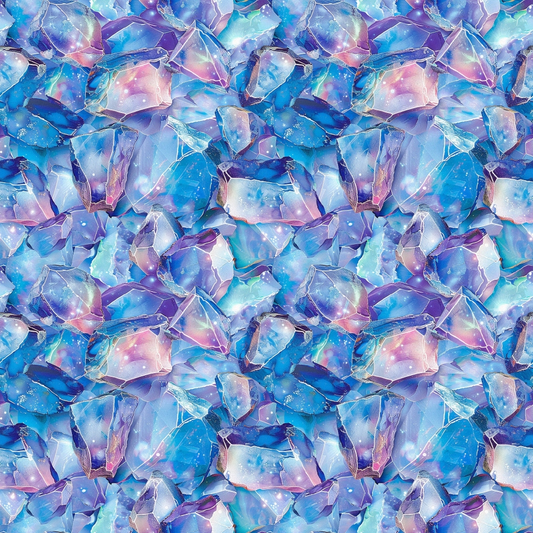 Opal Gemstone Pattern 2 Quilting Cotton Fabric