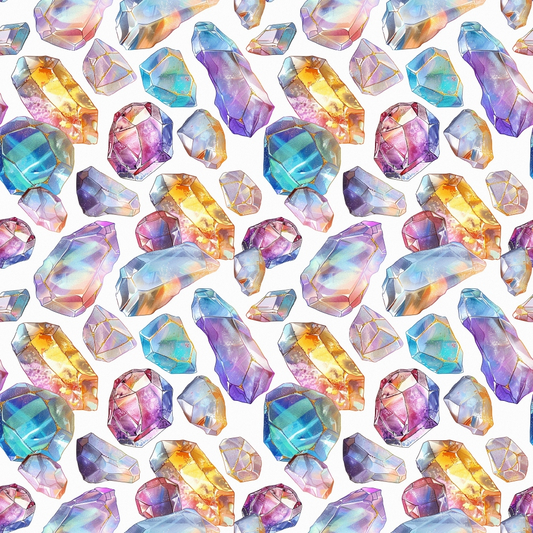 Opal Gemstone Pattern 3 Quilting Cotton Fabric