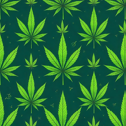 420 Marijuana Allover Pattern 6 Quilting Cotton Fabric
