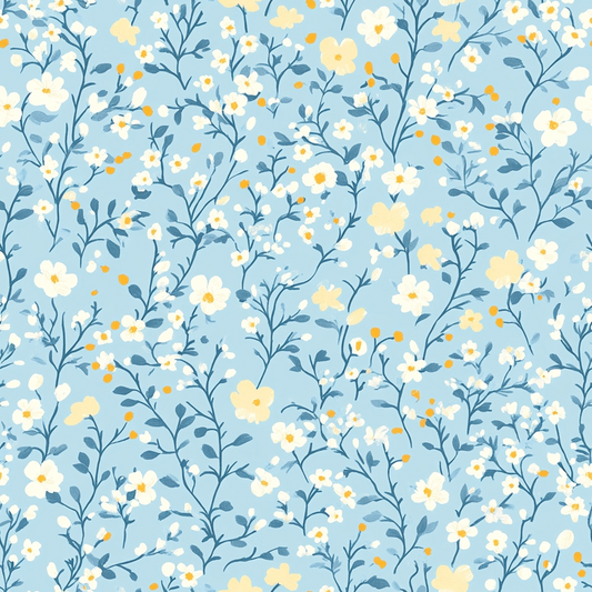 Cottagecore Garden Flowers Pattern 16 Quilting Cotton Fabric