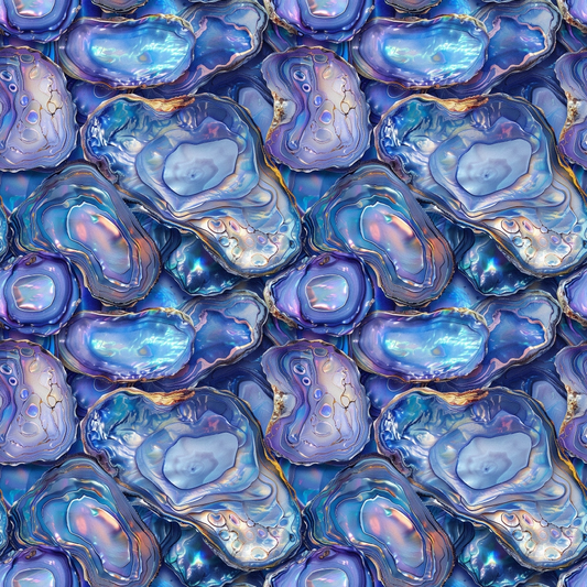 Abalones Pattern 3 Quilting Cotton Fabric