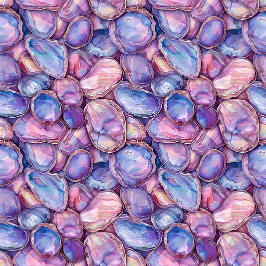 Abalones Pattern 4 Quilting Cotton Fabric