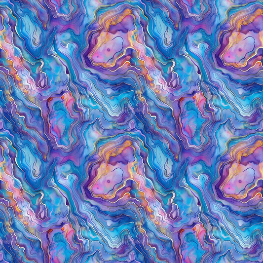 Abalones Pattern 5 Quilting Cotton Fabric