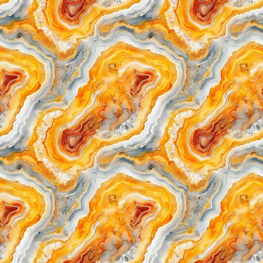 Agate Gemstones Pattern 2 Quilting Cotton Fabric
