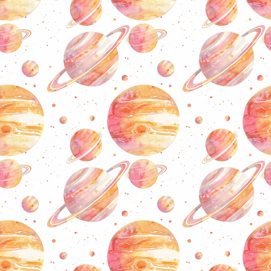 Solar System Pattern 15 Quilting Cotton Fabric