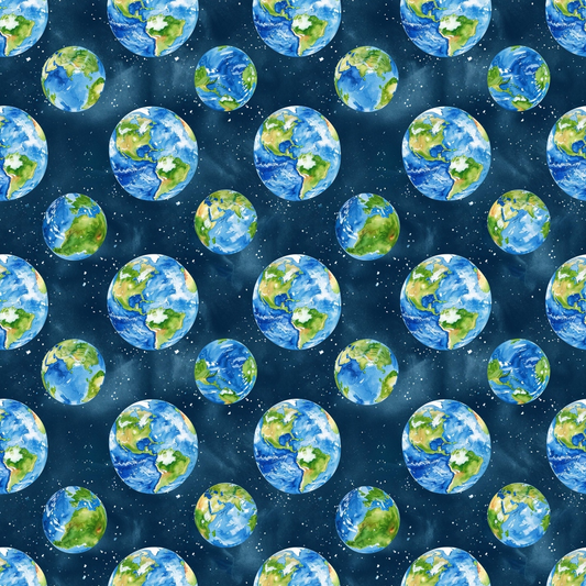 Solar System Pattern 14 Quilting Cotton Fabric