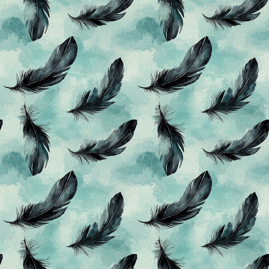 Swan in the Pond Pattern 3 Quilting Cotton Fabric