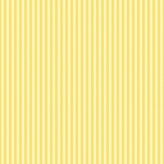 Floral Yellow Cottage Gardens Pattern 10 Quilting Cotton Fabric