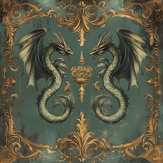 Draconian Royale Pattern 22 Quilting Cotton Fabric
