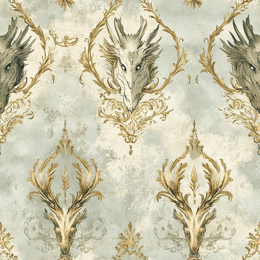 Draconian Royale Pattern 37 Quilting Cotton Fabric