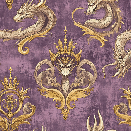 Draconian Royale Pattern 61 Quilting Cotton Fabric