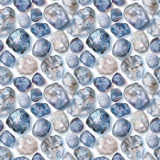 Freshwater Pearls Pattern 7 Quilting Cotton Fabric