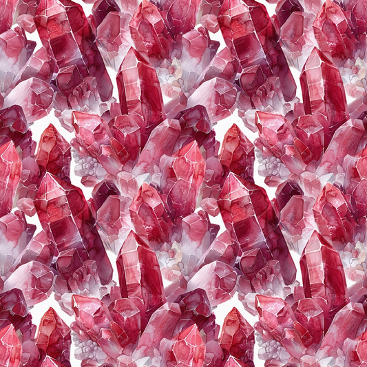 Garnet Gemstones Pattern 3 Quilting Cotton Fabric