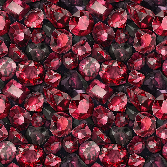 Garnet Gemstones Pattern 4 Quilting Cotton Fabric