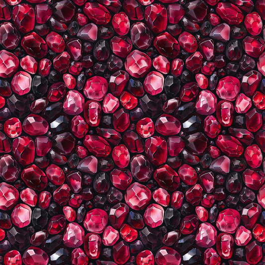 Garnet Gemstones Pattern 6 Quilting Cotton Fabric