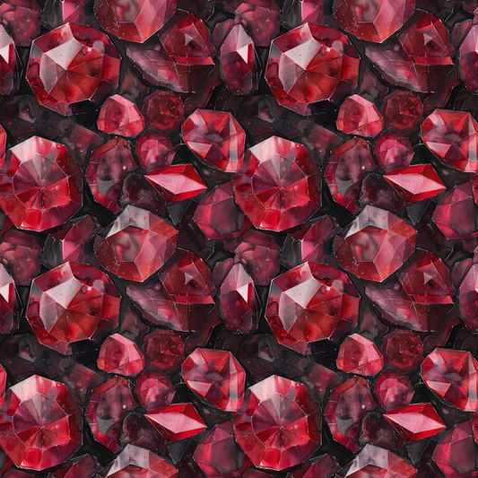 Garnet Gemstones Pattern 10 Quilting Cotton Fabric