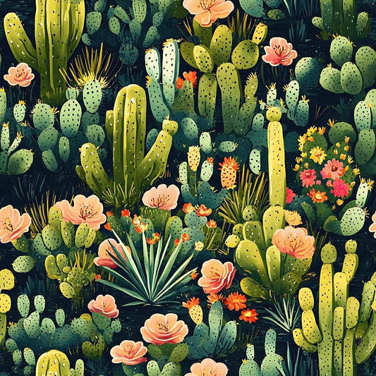 Cactus Gardens Pattern 7 Quilting Cotton Fabric