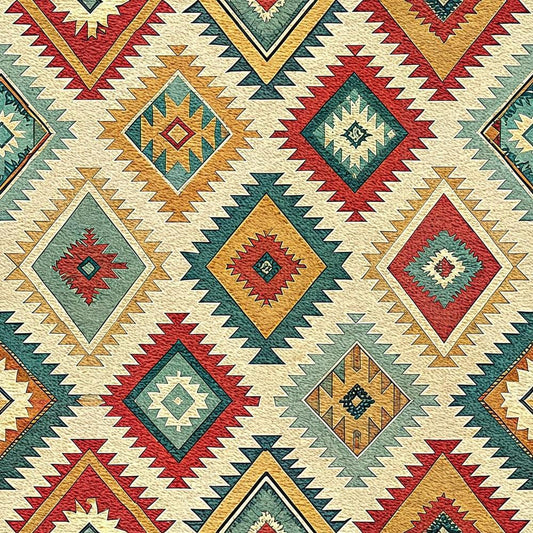 Turkish Kilim Pattern 3 Quilting Cotton Fabric