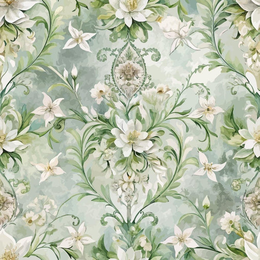 Baroque Florals Pattern 69 Quilting Cotton Fabric