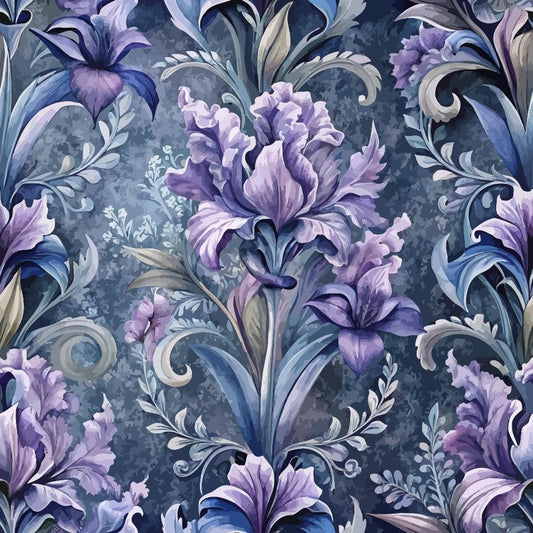 Baroque Florals Pattern 52 Quilting Cotton Fabric