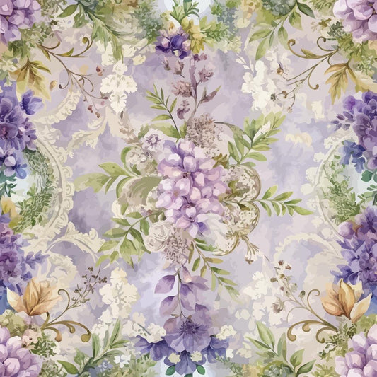 Baroque Florals Pattern 95 Quilting Cotton Fabric