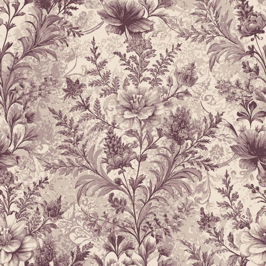 Baroque Florals Pattern 202 Quilting Cotton Fabric