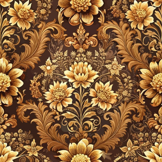 Baroque Florals Pattern 228 Quilting Cotton Fabric
