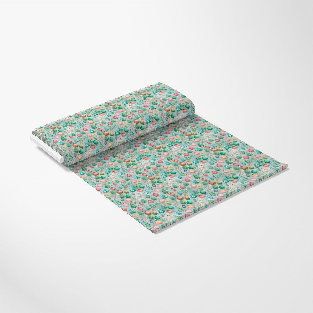 Pastel Christmas Time Pattern 10 Quilting Cotton Fabric