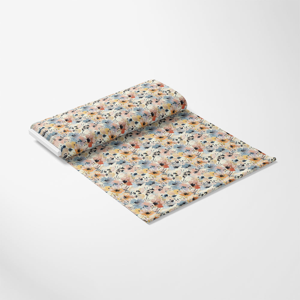 Abstract Meadow Flowers Pattern 8 Quilting Cotton Fabric